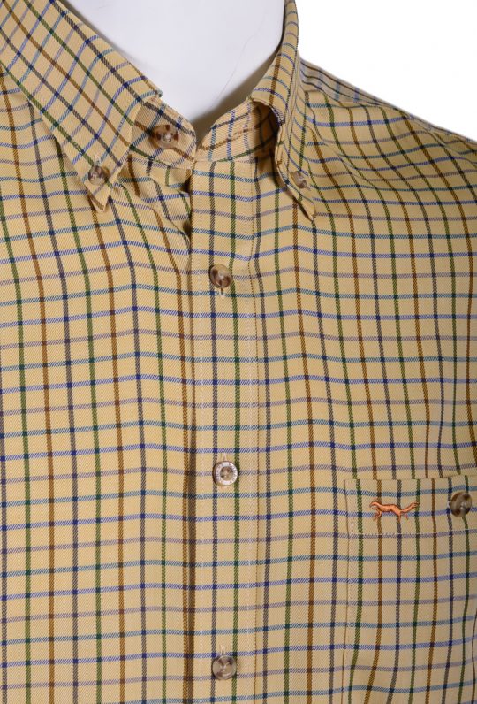Brora classic country shirt details
