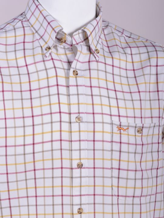 Sutton classic country check shirt detail