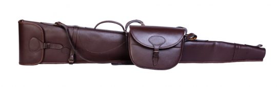 Bonart Leather Shotgun Slip and cartridge bag